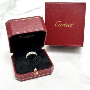 Cartier Signature Love Ring Box Red Travel Case Empty Box
